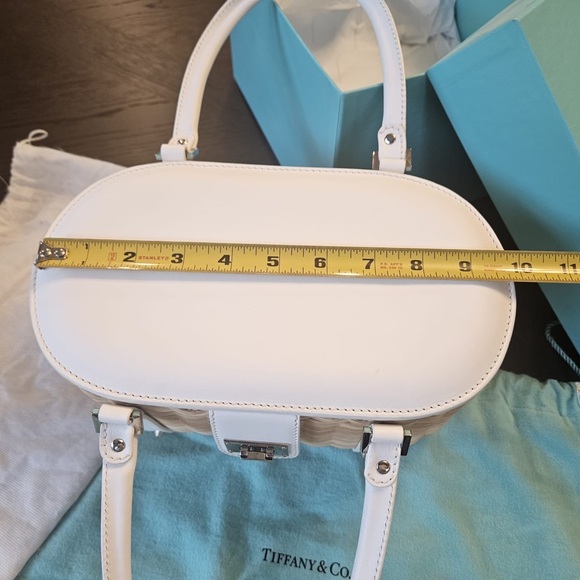 Tiffany & Co. Mini White and Tan Bags - Picture 7 of 8